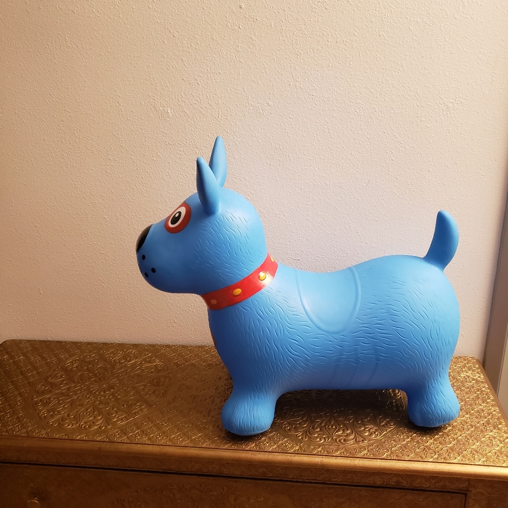Inflatable Blue dog Bouncy